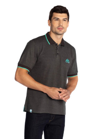 Camisa pólo masculina retilínea